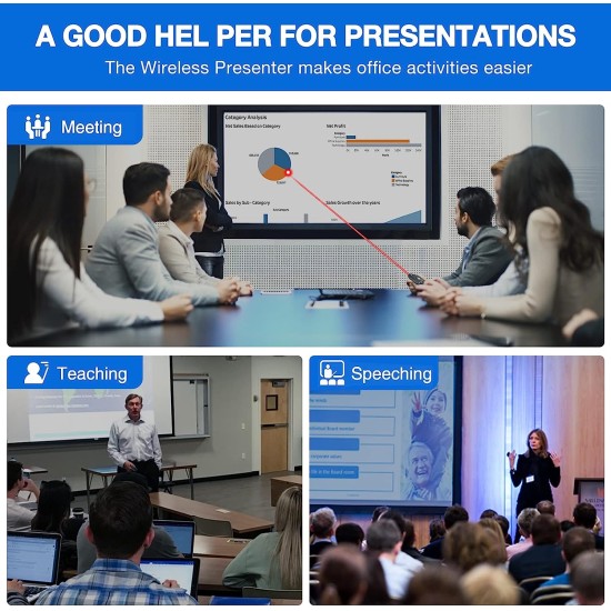 2.4GHz USB Wireless Powerpoint PP Clicker Presenter Pointer Presenter Pen Remote 2.4GHz USB Wireless Powerpoint PP Clicker Presenter Pointer Presenter Pen Remote