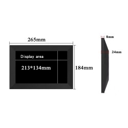 Frameo 10.1 Inch WiFi Digital Picture Frame with 32GB Storage, HD IPS Touch Screen, Auto-Rotate, Wall Mountable
